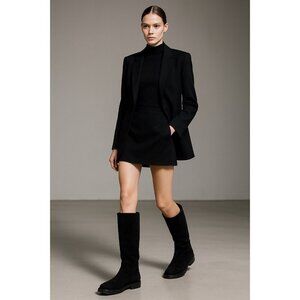 Gravati Black Suede Knee High Boots Vibram Gumlite Sole Classic Riding Style 9M